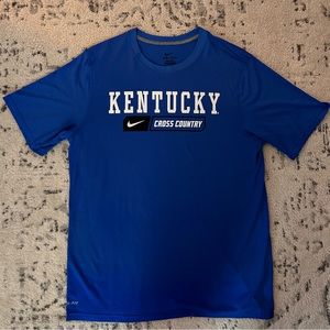 University of Kentucky NIKE dri-fit size large cross country T-shirt